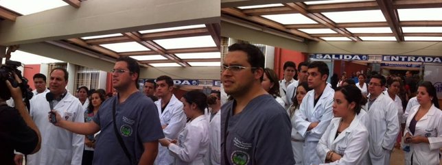 Protesta de médicos en Venezuela
