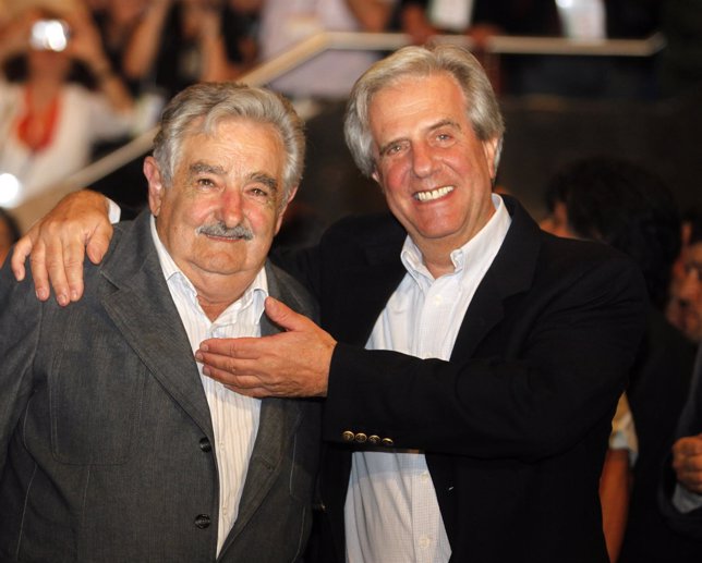 Los líderes uruguayos José Mujica y Tabaré Vázquez