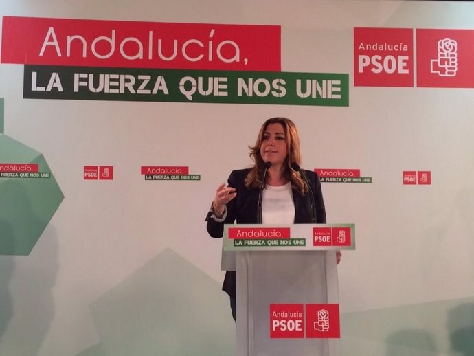 La presidenta de la Junta de Andalucía, Susana Díaz