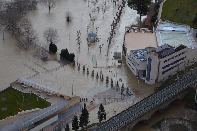 Inundaciones en Tudela.