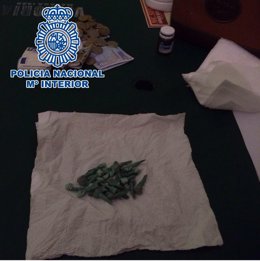 Droga intervenida por la Policía Nacional en Málaga capital