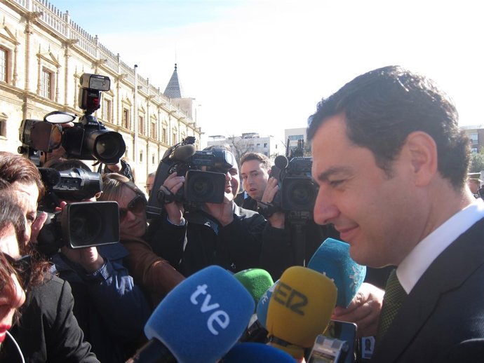 El candidato del PP-A a la Junta, Juanma Moreno