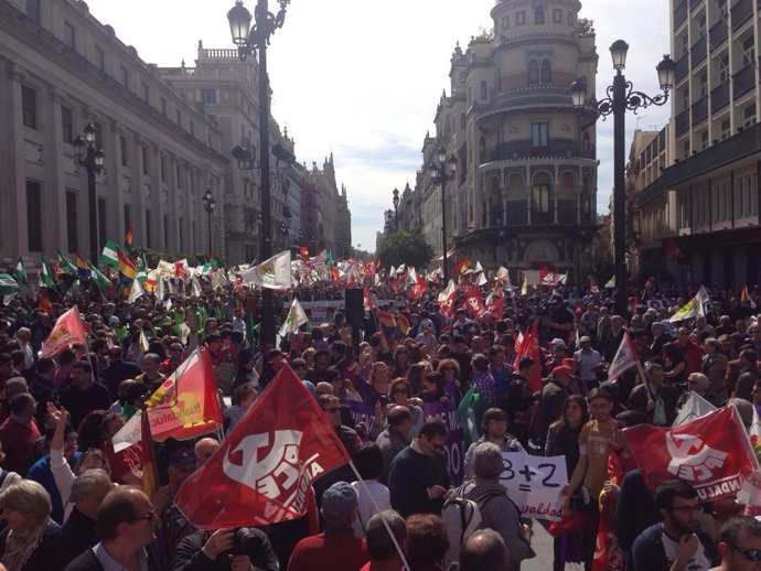 Manifestación de IULV-CA por el 28-F