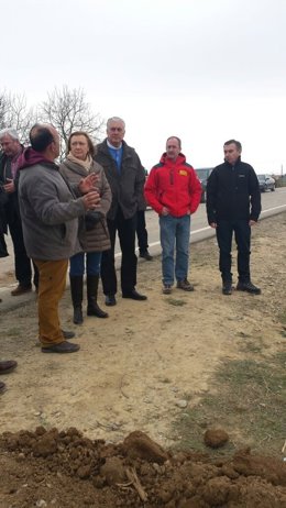 La presidenta del Gobierno de Aragón, Luisa Fernanda Rudi, visita Boquiñeni.