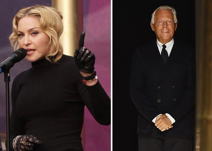 Madonna culpa a Armani de su caída y él se defiende