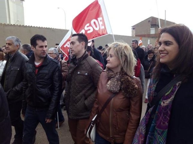 Luis Tudanca participa en la manifestación