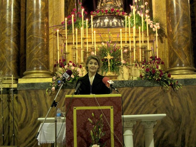 García Tejerina durante el Pregón Nazareno de Valladolid