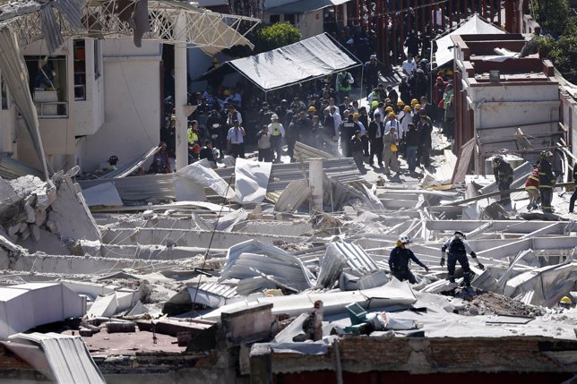 Explosión junto a un hospital infantil en la capital de México