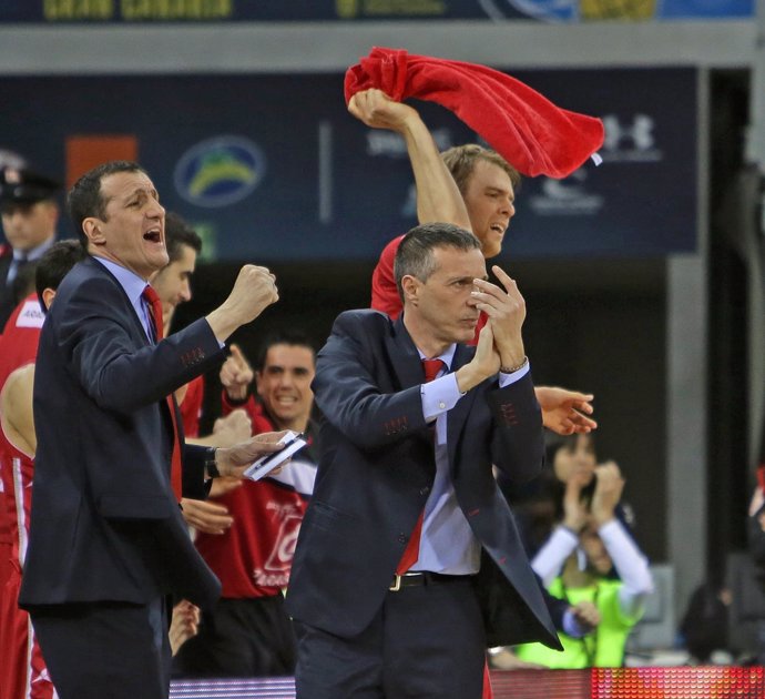 Joaquín Ruiz, entrenador del CAI Zaragoza en la Copa del Rey