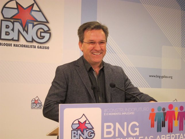 Xavier Vence, portavoz nacional del BNG, en rueda de prensa es lunes