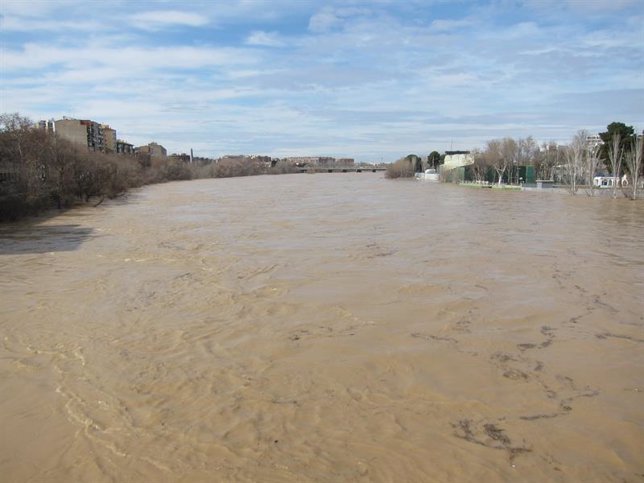 Desbordamiento del río Ebro