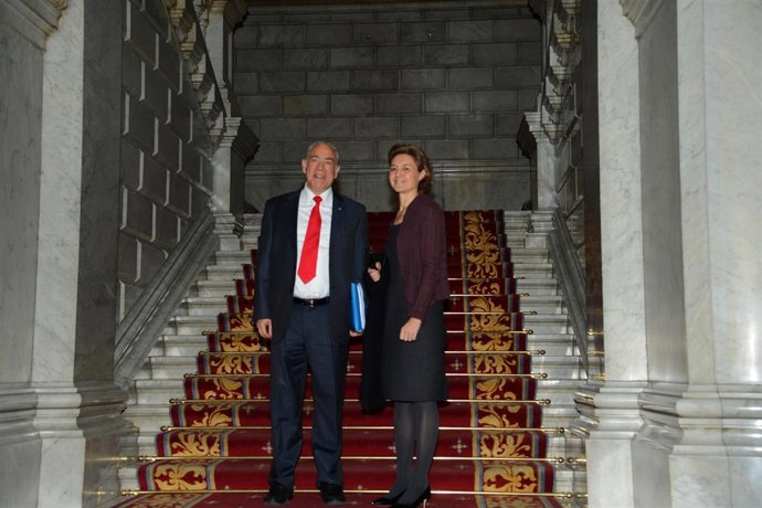Isabel García Tejerina y el presidente de la OCDE, Ángel Gurría