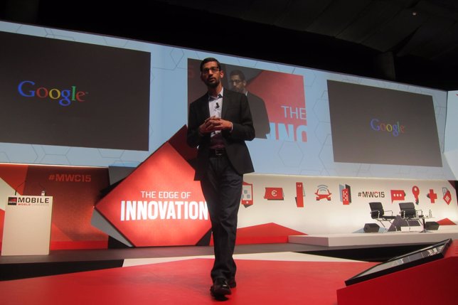 El vicepresidente de Google y presidente de Android, Sundar Pichai