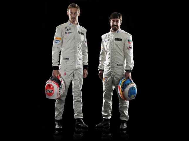 Jenson Button y Fernando Alonso 