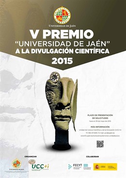 Cartel del V Premio Universidad de Jaén a la Divulgación Científica