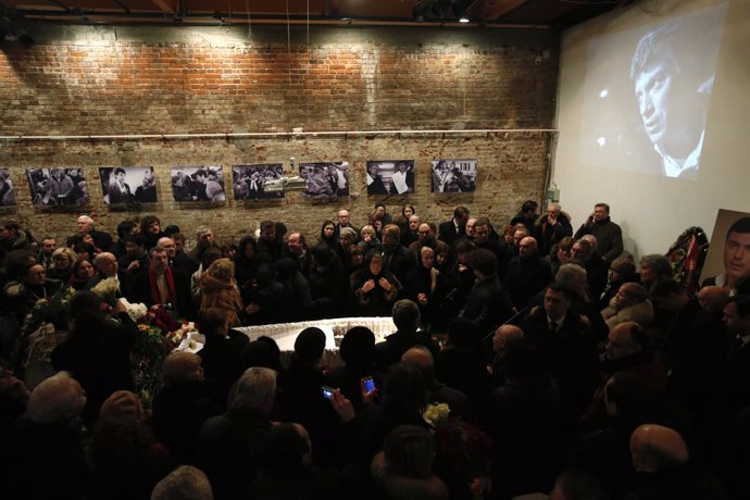 Funeral del opositor a Putin Boris Nemtsov en Moscú