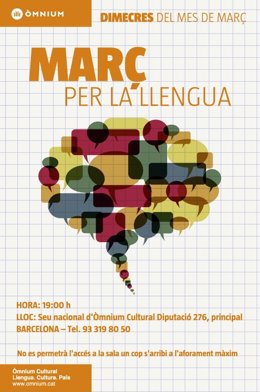 Omnium Cultural debate sobre la situación del catalán en 'Marc per la Llengua'