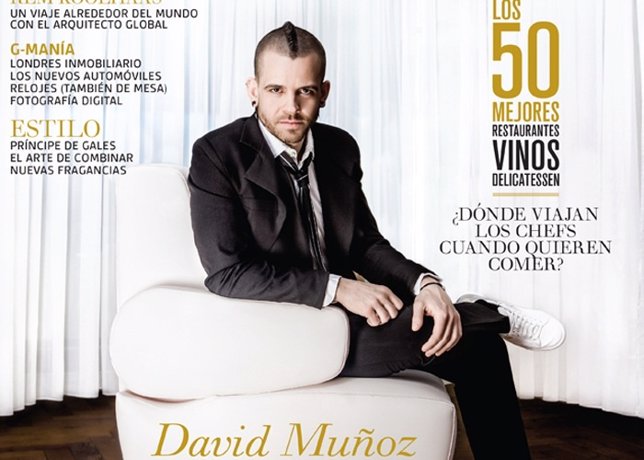 David Muñoz portada de Gentleman gastronomía y Cristina Pedroche
