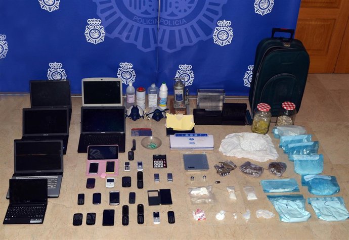 Efectos intervenidos en una operación contra tráfico de drogas