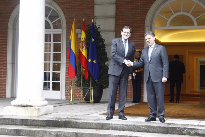 Mariano Rajoy y Juan Manuel Santos