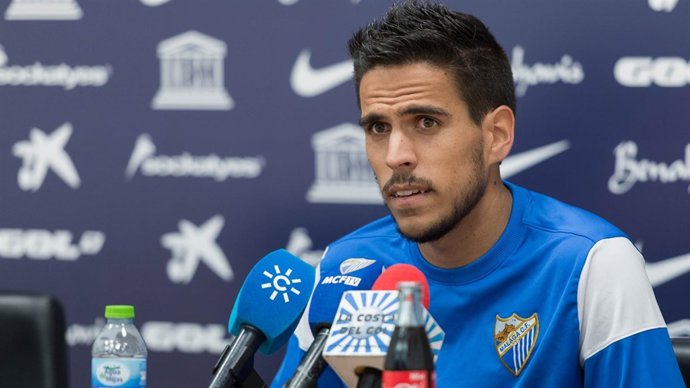 Recio, del Málaga CF, en rueda de prensa