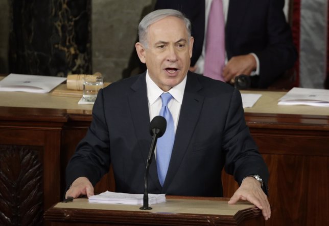 El primer ministro de Israel, Benjamin Netanyahu, habla en el Congreso de EEUU