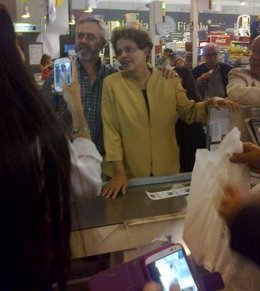Dilma Roussef en su momento ama de casa en Uruguay