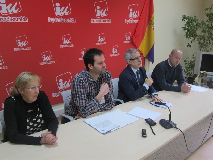 Emilia Vazquez, Carlos Pulgar, Gaspar Llamazares y Xulio Casado