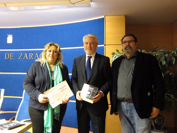 Navarro, Larqué y Díaz han presentado las jornadas medievales de Sos