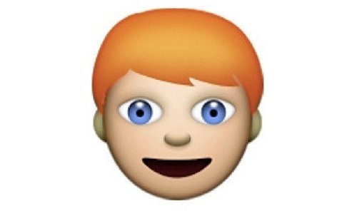Emoji pelirrojo