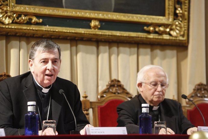 El cardenal Koch, junto al cardenal arzobispo de Valencia.