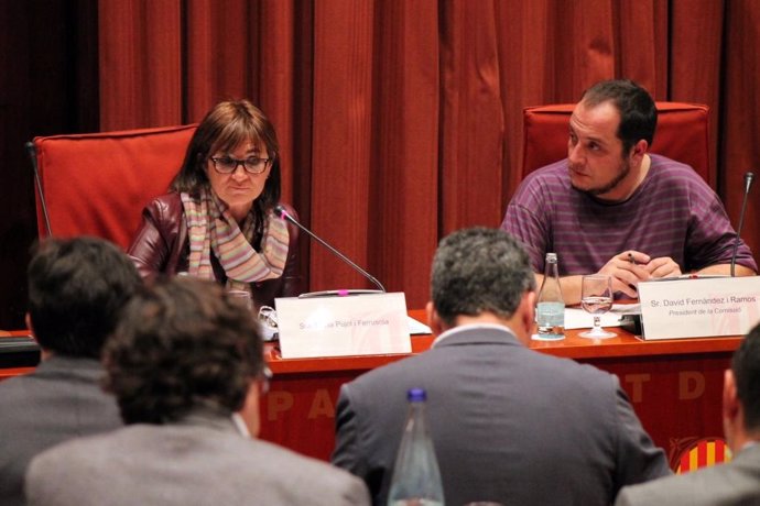Marta Pujol Ferrusola en el Parlament (Archivo)
