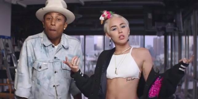 Pharrell Williams y Miley Cyrus