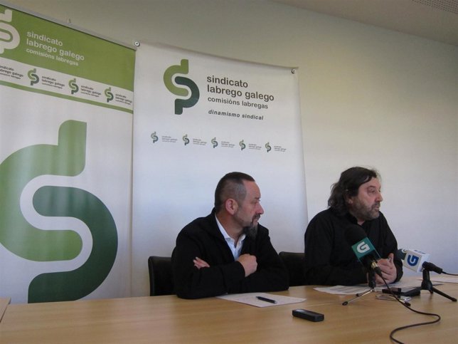 Xosé Ramón Cendán y Javier Gómez Santiso (Sindicato Labrego)
