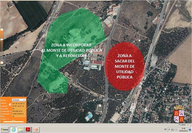 Plano de la propuesta realizada por el PSOE de Valladolid