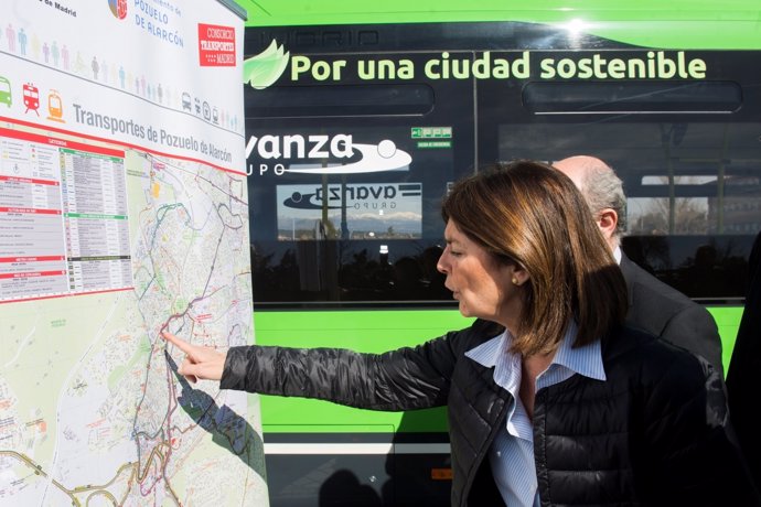 Autobuses híbridos en Pozuelo