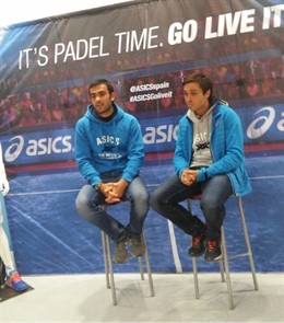 Juan Lima y Fernando Belasteguín, jugadores de pádel de ASICS