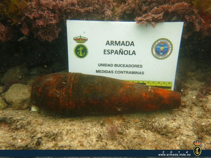 Artefacto explisivo hallado en Palma de Mallorca