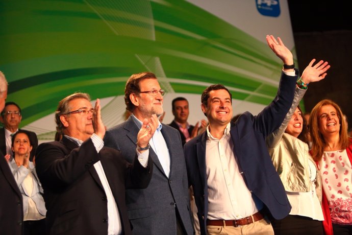 Juanma Moreno y Mariano Rajoy