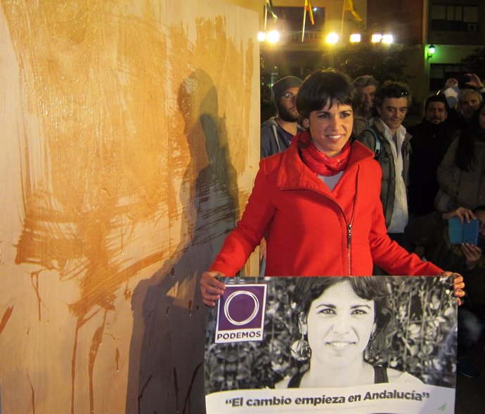 Teresa Rodríguez, candidata de Podemos a la Presidencia de la Junta