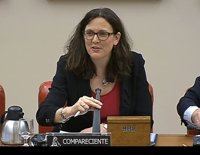 Malmström pide apoyo y "unidad" en la negociación del TTIP con Estados Unidos