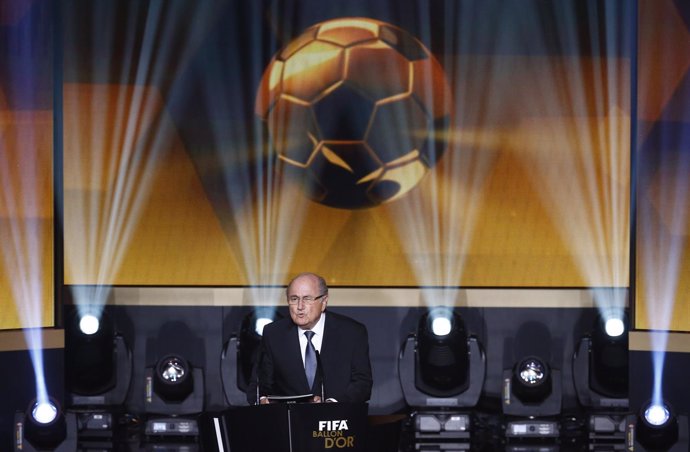 Joseph Blatter en la gala del FIFA Balón de Oro