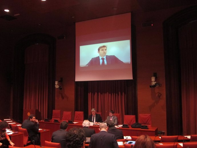 Ferran Soriano en la comisión de investigación sobre Spanair en el Parlament