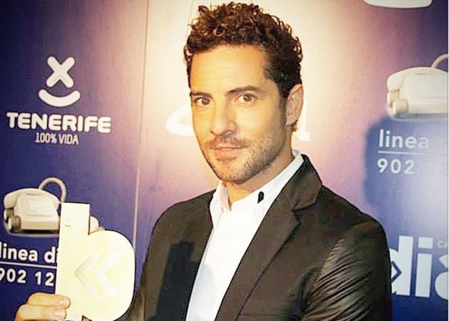 David Bisbal, ayer en Tenerife en los premios Dial 