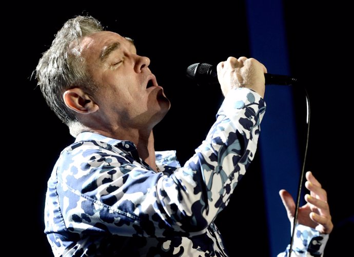 El cantante Morrissey durante un concierto