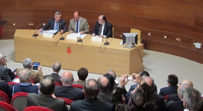 Sánchez, Galiano y Montes en el Congreso de Cronistas de Murcia