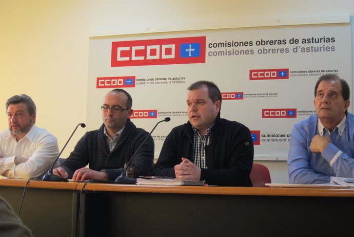José Luis Villares, Damián Manzano, José Luis Alperi y Víctor Rodríguez