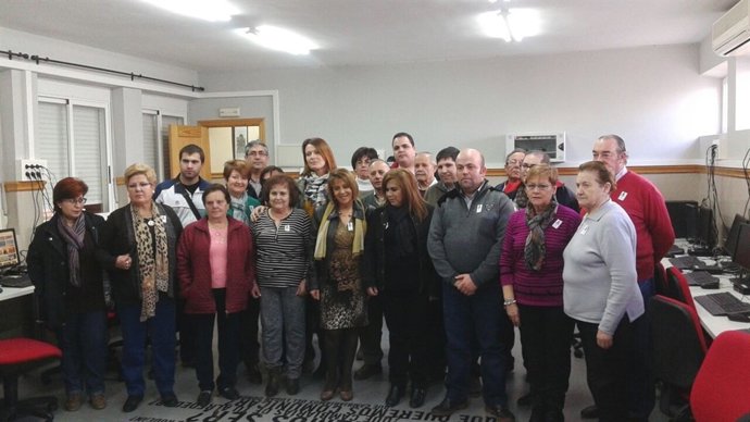 Visita de Purificación Gálvez al CAPI Cruz del Lloro de Martos (Jaén)