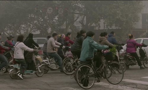 Contaminación en las calles de china