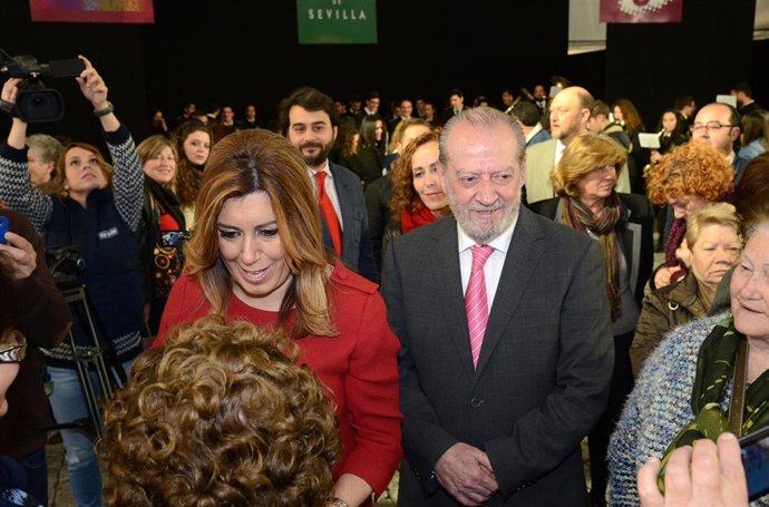 Díaz y Villalobos en la muestra.